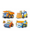 Funny Building Machines, Puzzle Castorland 4 In 1 - 3, 4, 6, 9