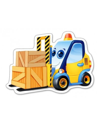 Funny Building Machines, Puzzle Castorland 4 In 1 - 3, 4, 6, 9