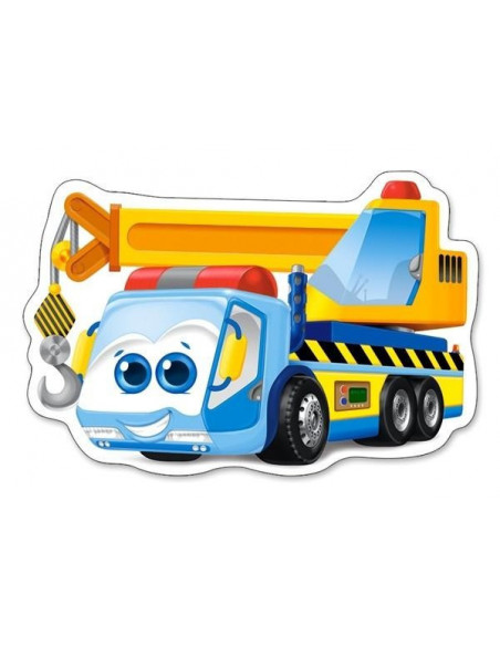 Funny Building Machines, Puzzle Castorland 4 In 1 - 3, 4, 6, 9