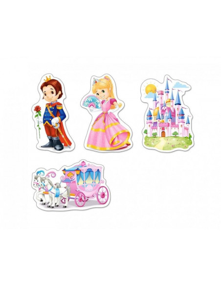 Lumea Printeselor, Puzzle Castorland 4 In 1 - 3, 4, 6, 9