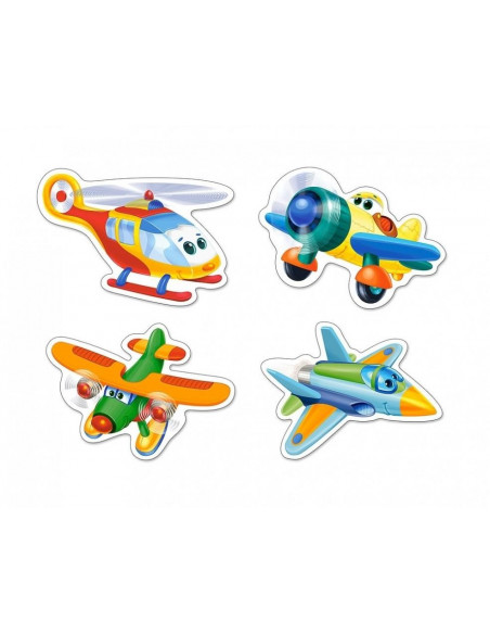 Funny Planes, Puzzle Castorland 4 In 1 - 3, 4, 6, 9