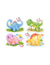 Pui De Dinozaur, Puzzle Castorland 4 In 1 - 4, 5, 6, 7