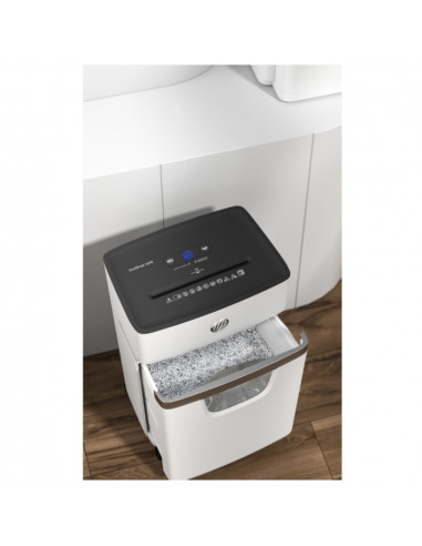 HP-2804,Distrugator de documente HP OneShred 10MC - 10 coli, micro cut (2 x 15mm), nivel securitate 5