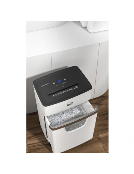 HP-2804,Distrugator de documente HP OneShred 10MC - 10 coli, micro cut (2 x 15mm), nivel securitate 5