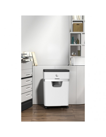 HP-2806,Distrugator de documente HP OneShred 12MC - 12 coli, micro cut (2 x 15mm), nivel securitate 5