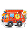 Rescue Services, Puzzle Castorland 4 In 1 - 4, 5, 6, 7