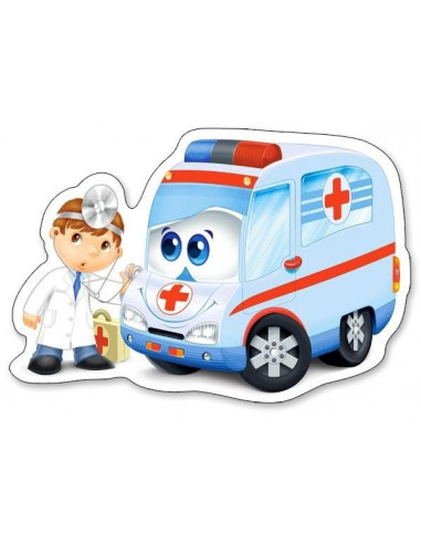 Rescue Services, Puzzle Castorland 4 In 1 - 4, 5, 6, 7