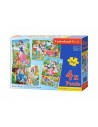 Alba Ca Zapada Si Cei 7 Pitici, Puzzle Castorland 4 In 1 - 8