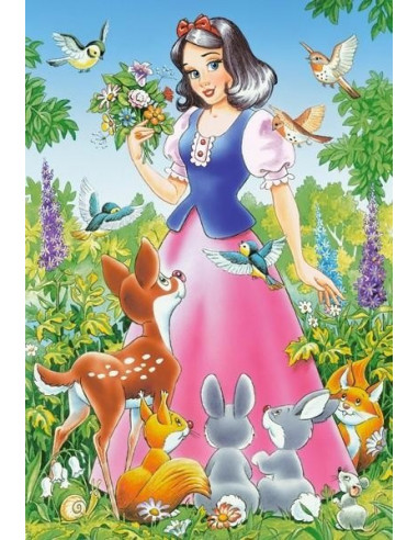 Alba Ca Zapada Si Cei 7 Pitici, Puzzle Castorland 4 In 1 - 8