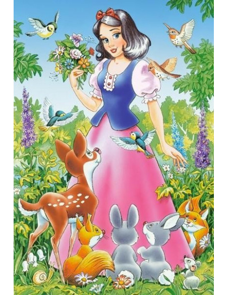 Alba Ca Zapada Si Cei 7 Pitici, Puzzle Castorland 4 In 1 - 8