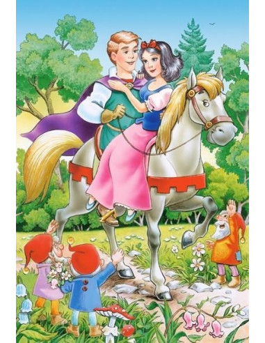 Alba Ca Zapada Si Cei 7 Pitici, Puzzle Castorland 4 In 1 - 8