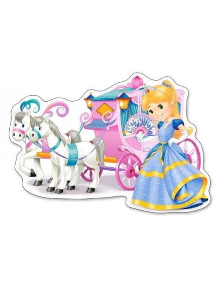 Trasura Printesei, Puzzle Castorland Maxi, 12 Piese,Uniq120017