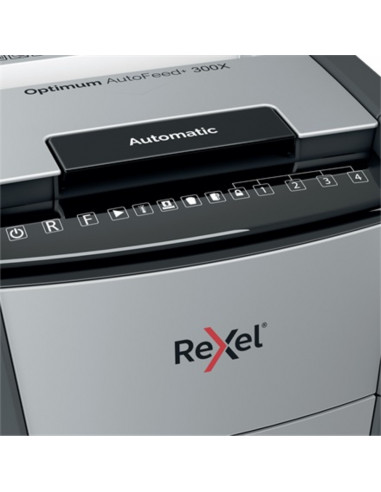 Distrugator documente automat REXEL OPTIMUM 300X, P4, cross-cut