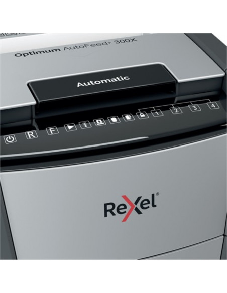 Distrugator documente automat REXEL OPTIMUM 300X, P4, cross-cut