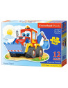 Funny Digger, Puzzle Castorland Maxi, 12 Piese,Uniq120024