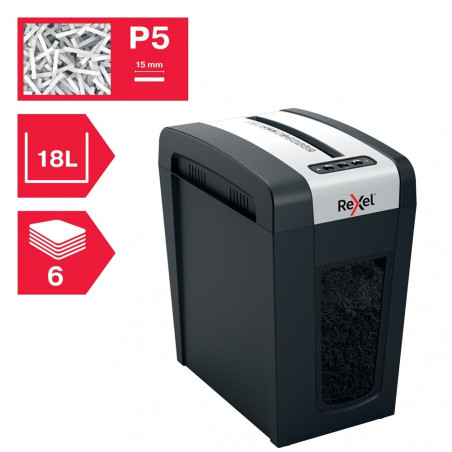 Distrugator documente manual REXEL SECURE MC6 Slim, P5