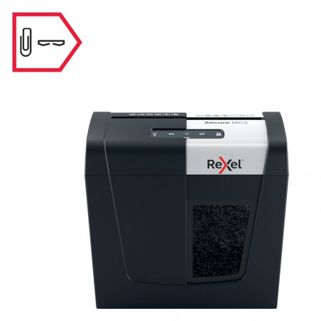 Distrugator documente manual REXEL SECURE MC3, P5, micro-cut