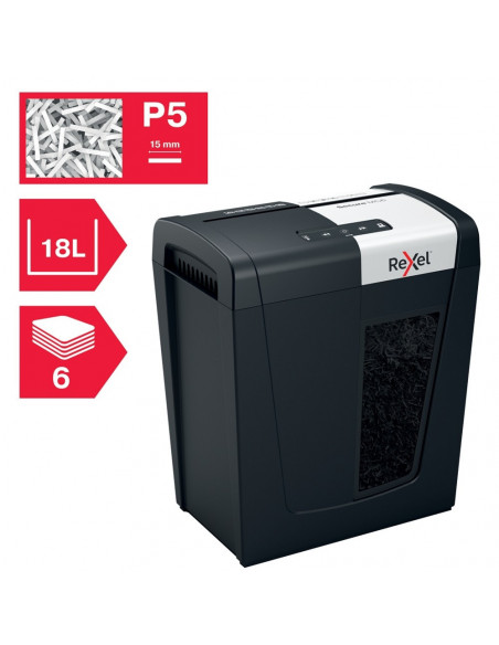 Distrugator documente manual REXEL SECURE MC6, P5, micro-cut