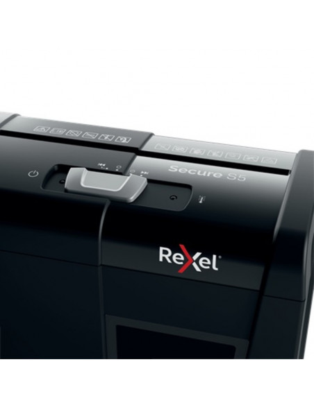 Distrugator documente manual REXEL SECURE S5, P2, strip-cut