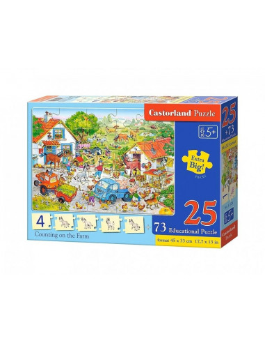 Numaram La Ferma, Puzzle Educativ Castorland,UniqE128