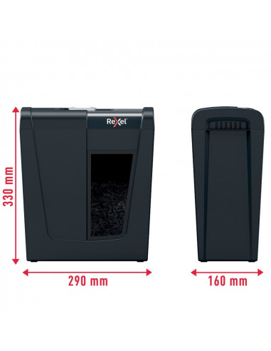 Distrugator documente manual REXEL SECURE S5, P2, strip-cut