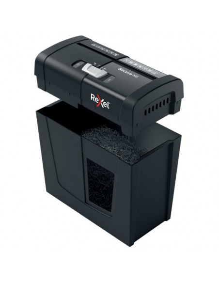 Distrugator documente manual REXEL SECURE X 6, P4, cross-cut