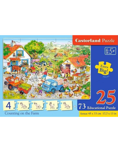 Numaram La Ferma, Puzzle Educativ Castorland,UniqE128