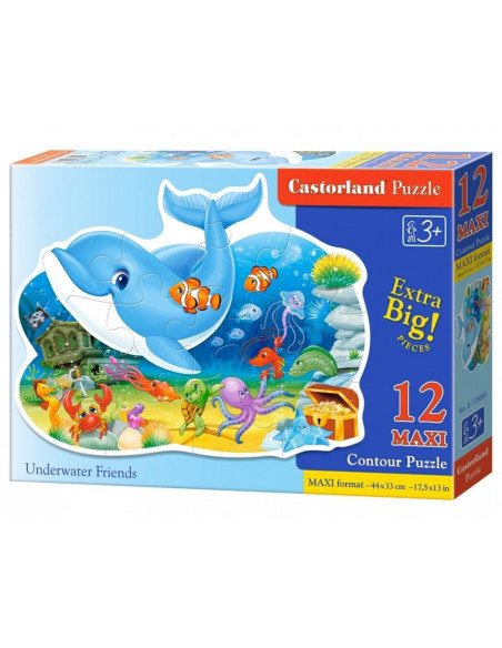 Underwater Friends, Puzzle Castorland Maxi, 12 Piese,Uniq120093