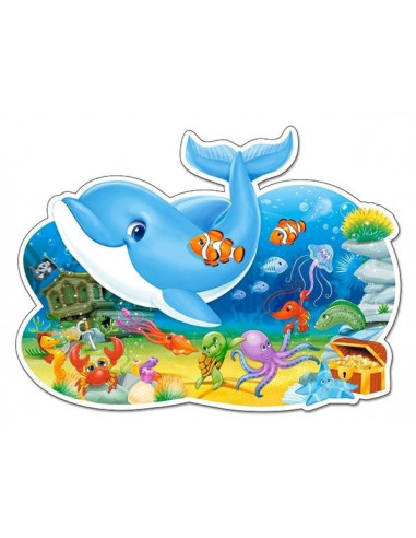 Underwater Friends, Puzzle Castorland Maxi, 12 Piese,Uniq120093