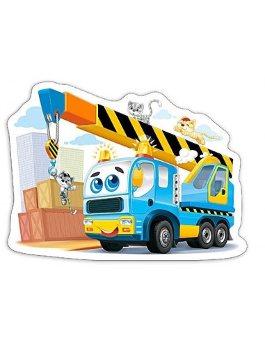 Funny Crane Truck, Puzzle Castorland, 15 piese,Uniq15108