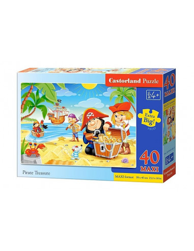 Pirate Treasure, Puzzle Castorland maxi, 40 piese,Uniq40148