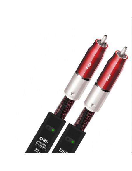 Cablu audio 2RCA - 2RCA AudioQuest FIRE, 0.75m, DBS Carbon 72V
