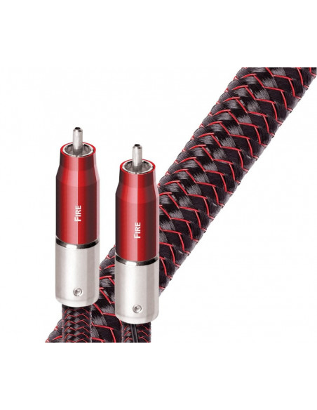 Cablu audio 2RCA - 2RCA AudioQuest FIRE, 0.75m, DBS Carbon 72V