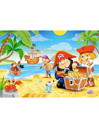 Pirate Treasure, Puzzle Castorland maxi, 40 piese,Uniq40148