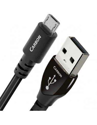 Cablu AudioQuest Carbon USB A - Micro USB, 0.75m,USBCAR20.75MI