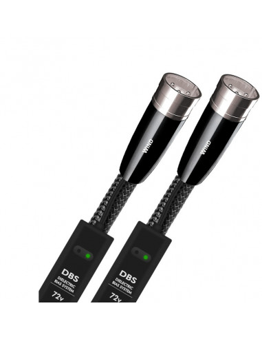 Cablu audio 2XLR - 2XLR AudioQuest Wind, 0.75m, 100% PSS, DBS