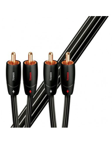 Cablu audio 2RCA - 2RCA AudioQuest Tower 0.6m,TOWER0.6R