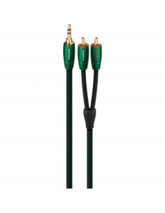 Cablu audio 3.5mm - 2RCA AudioQuest Evergreen 1.5m,EVERG01.5MR