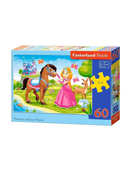 Princess and her friend, Puzzle Castorland Model 1, 60