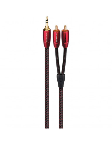 Cablu audio 3.5mm T - 2RCA AudioQuest Golden Gate 3m,GOLDG03MR