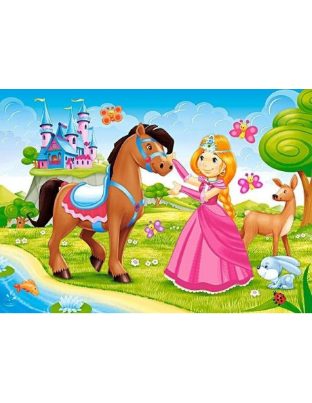 Princess and her friend, Puzzle Castorland Model 1, 60