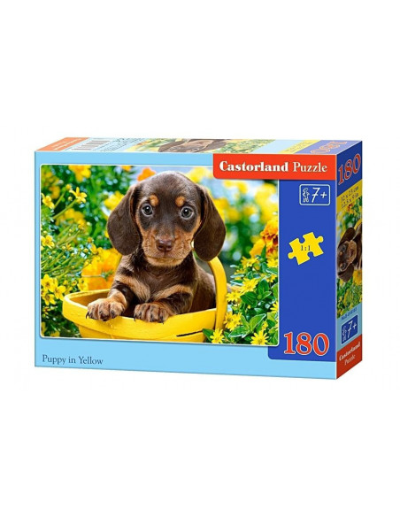 Puppy in Yellow, Puzzle Castorland, 180 piese,Uniq18161