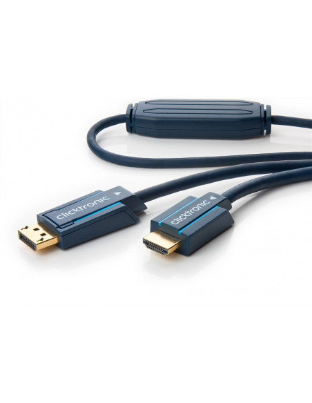 Cablu profesional DisplayPort la HDMI, 15m, Clicktronic