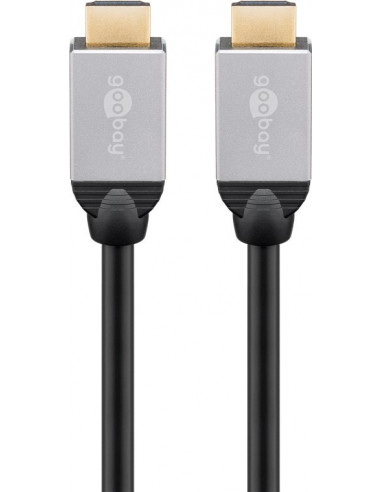 Cablu HDMI 2.0, mufe metalice, 5m, 4K@60Hz, Goobay,75919