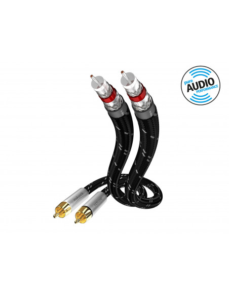 Cablu audio RCA Stereo 1.5m Inakustik Excellence, Silver