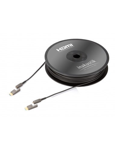 Cablu HDMI2.0 prin fibra optica 50m, Inakustik