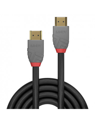 Cablu HDMI 2.0, 4K@60Hz, 15.0m, Anthra Line, 36968, Lindy,36968