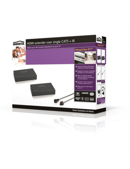 Extender HDMI Marmitek 100m+ MegaView91 prin Single CAT5 +