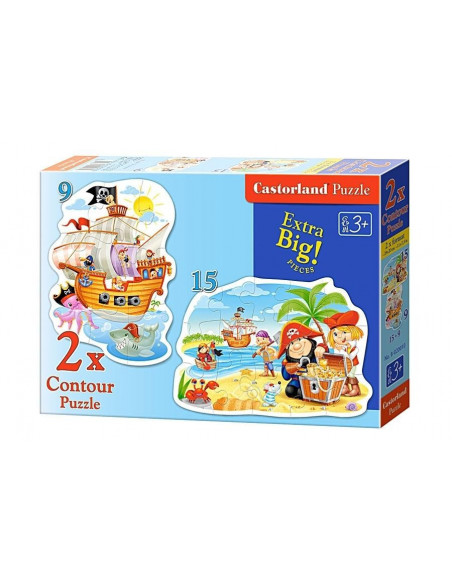 Comoara piratilor, Puzzle Castorland 2 in 1 - 9, 15