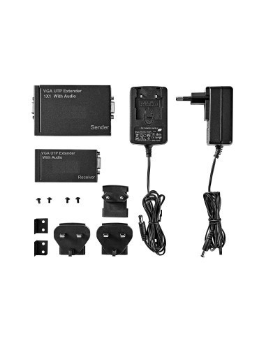 Extender semnal VGA+audio prin cat5/6, max. 300m, Comtec,816660